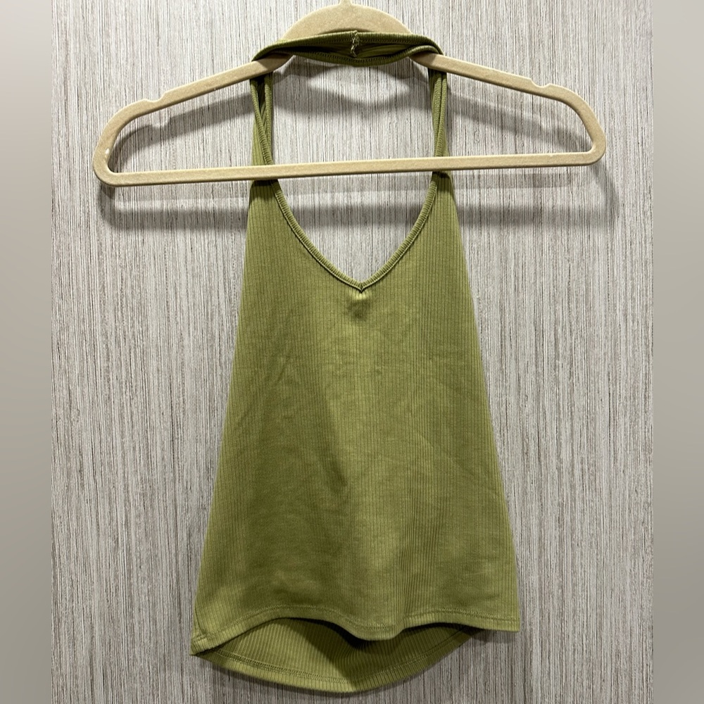 American Eagle Green Halter Top